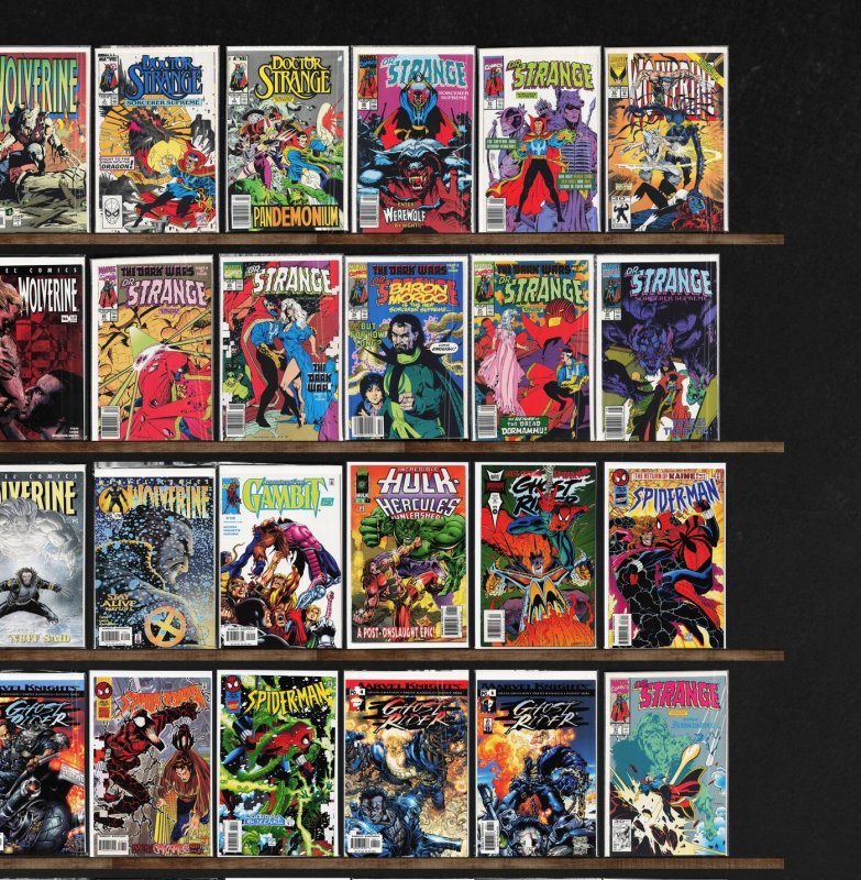 Huge Lot 150+ Comics with Captain America, Wolverine, Ghost Rider & More!