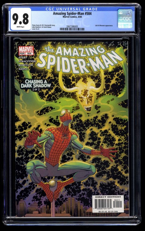 Amazing Spider-Man #504 CGC NM/M 9.8 White Pages