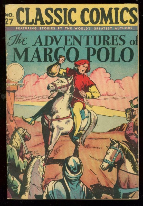 CLASSICS COMICS #27 HRN 30-MARCO POLO-LAST OF THE TITLE FN-