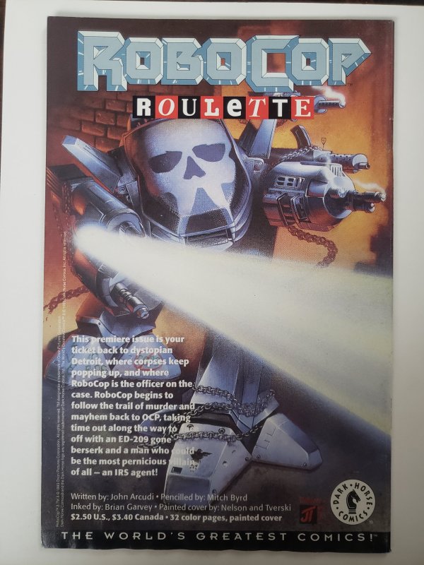 RoboCop Mortal Coils 1 2 & 3 (1993) 3 has water damage