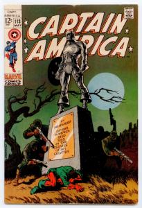 Captain America #113  MID-GRADE  Classic Steranko cover