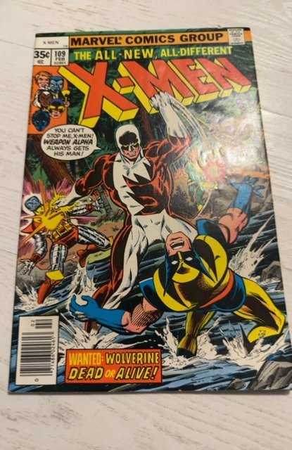 The X-Men #109 (1978)weapon  X vs Wolverine