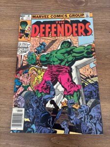 Defenders # 81 VF/NM Marvel Comic Book Dr Strange Hulk Silver Surfer 18 J437