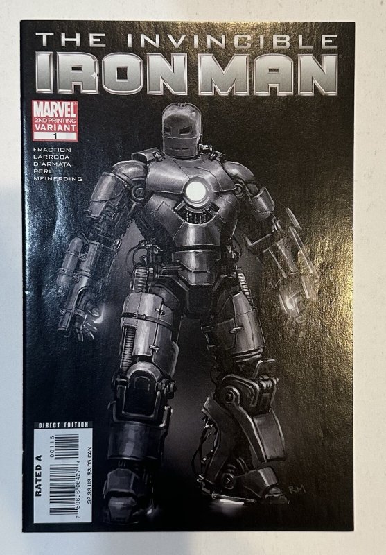INVINCIBLE IRON MAN #1 ROBERT DOWNEY JR PHOTO MOVIE 2ND PRINT VARIANT COVER!
