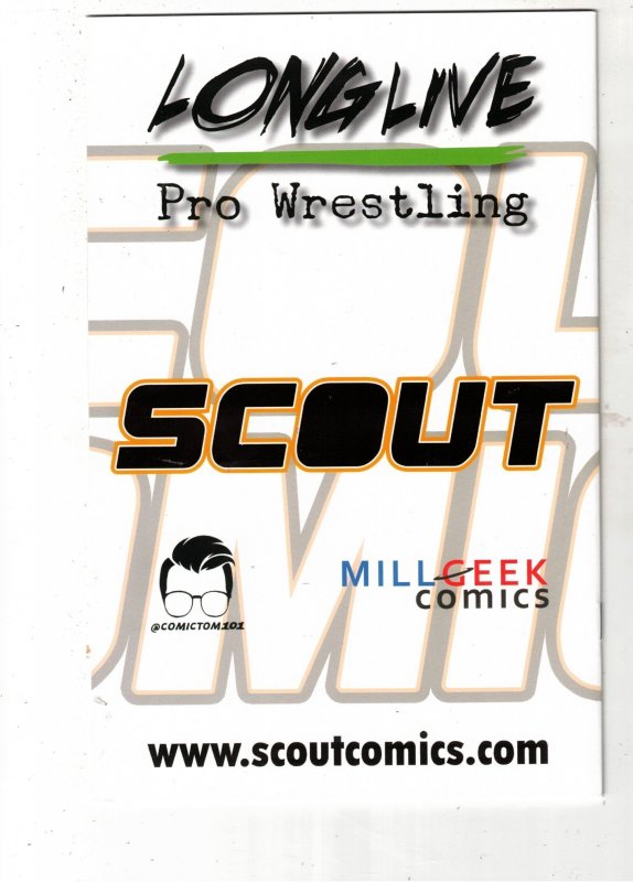 Long Live Pro Wrestling #0 Variant PRICE DROP $29.95 Wrestling Cover Signed CERT
