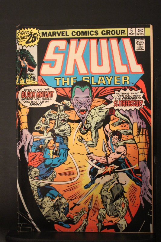 z Skull the Slayer #5 (1976) Super-High-Grade NM! THE BLACK KNIGHT! C'vi...