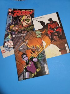 Tim Drake Robin 1 three variant set NM Fitzmartin Rossmo Harley