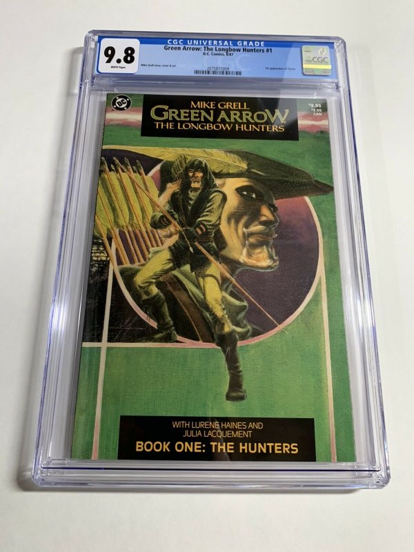 Green Arrow Longbow Hunters 1 Cgc 9.8 White Pages Dc Comics