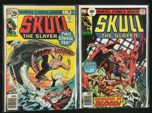 SKULL THE SLAYER VG-F #1-4, 6-8 Fisherman Collection