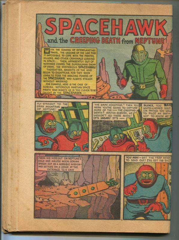 Target #5 Comics 1940- 1st SPACEHAWK-Basil Wolverton- White Streak-pr/fr 