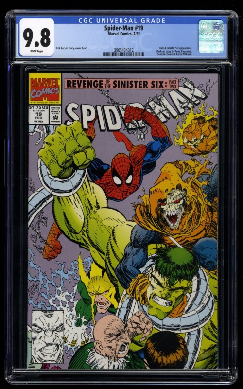 Spider-Man #19 CGC NM/M 9.8 White Pages