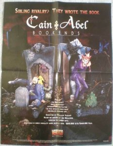 CAIN & ABEL BOOKENDS Promo poster, 17x22, 1998, Unused, more Promos in store