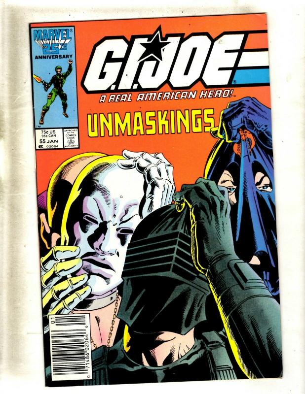 GI Joe # 55 VF/NM Marvel Comic Book Snake Eyes Storm Shadow American Hero WS9