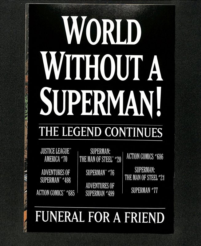 Superman (1987) #75 Death of Superman!