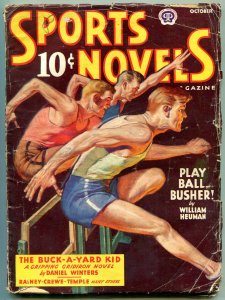 Sports Novels Pulp October 1943- Daniel Winters- William Heuman VG