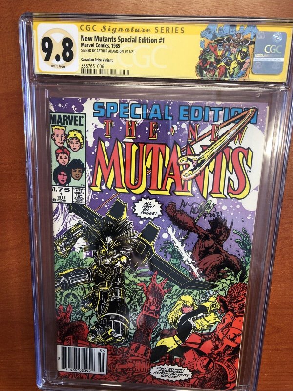 New Mutants Special Edition (1985) #1 (CGC SS 9.8) CPV ! Signed Adams! Census 2