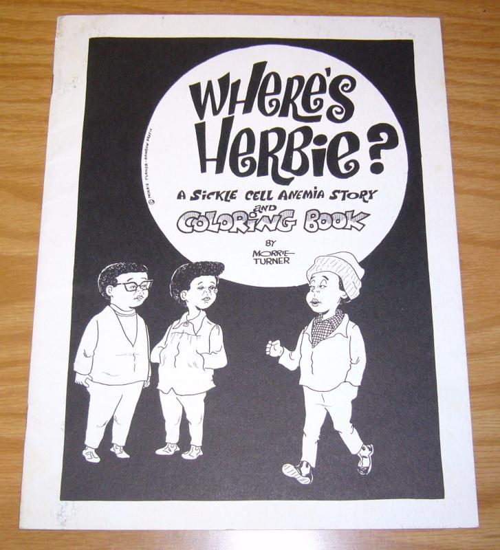 Where's Herbie? #1 FN sickle cell anemia story & coloring book - morrie turner