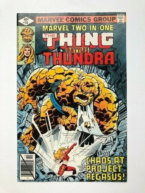 MARVEL Two in one THE THING BATTLES THUNDRA #56 direct edition VG/F (A286)