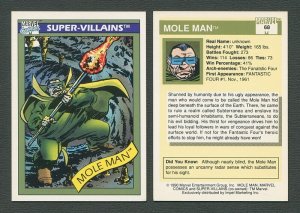 1990 Marvel Comics Card  #68 (Mole Man) / NM+