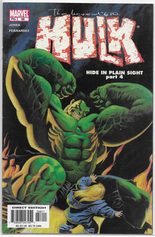 Incredible Hulk (vol. 2, 1999) # 58 FN (Hide in Plain Sight 4) Bruce Jones