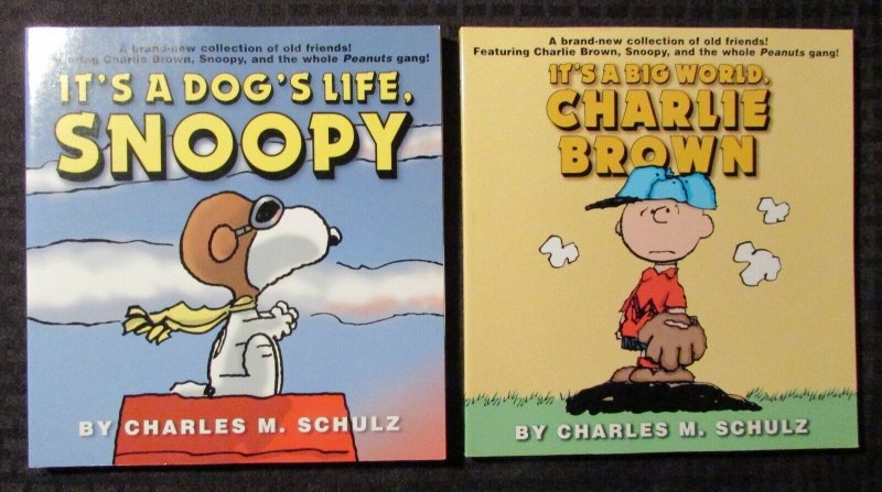 2001 IT'S A BIG WORLD CHARLIE BROWN / Dog's Life Snoopy Charles M. Schulz SC LOT