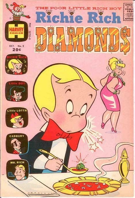 RICHIE RICH DIAMONDS (1972-1982) 2 VF  Oct. 1972 COMICS BOOK