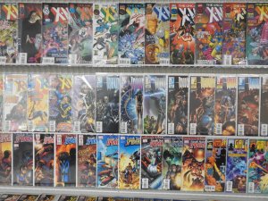 Huge Lot 160+ Comics W/ Unc. X-Men, Inhumans, Spider-Man+ Avg VF+ Condition!
