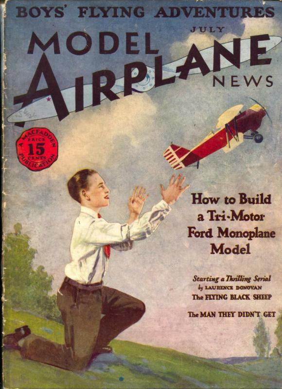 Model Airplane News #1 July 1929- RARE 1st issue- aviation magazine