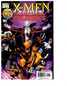 2 X-Men Alpha Flight Marvel Comic Books # 1 2 Wolverine Storm Cyclops Beast BH29
