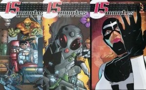 15 MINUTES (2004 AMAZE INK) 1-3  complete series! COMICS BOOK