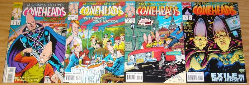 Coneheads #1-4 VF/NM complete series SATURDAY NIGHT LIVE terry collins SNL set