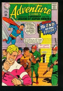 ADVENTURE COMICS #359 1967-PRISON COVER-SUPERBOY-LEGION SUPER HEROES-VG