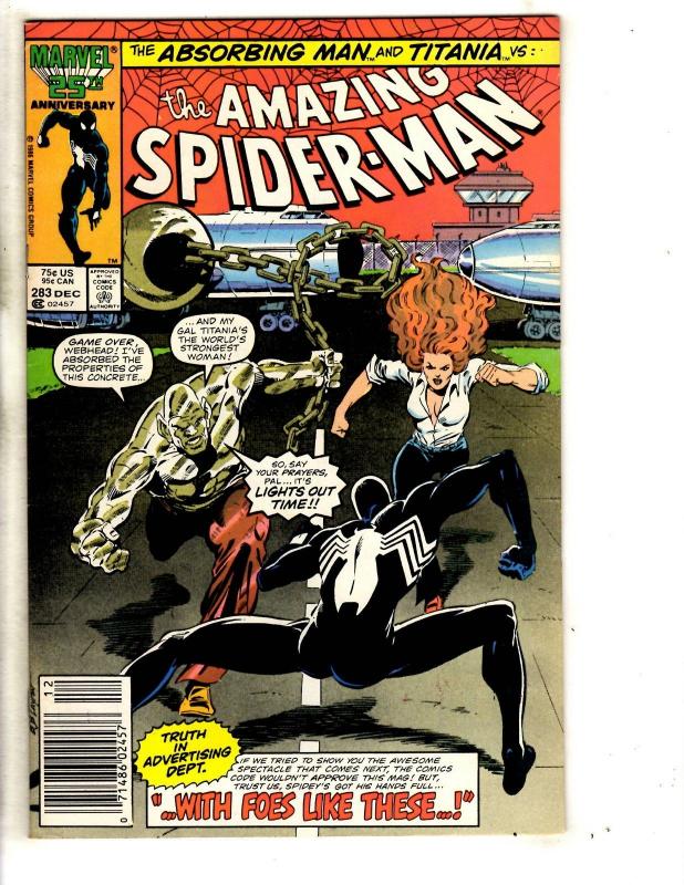 Lot Of 5 Amazing Spider-Man Marvel Comic Books # 280 281 283 284 285 Goblin JG10