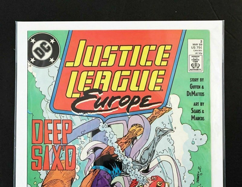Justice League Europe #2 Dc Comics 1989 Nm+ 