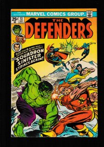 The Defenders #13 (1974) VFN / VS SQUADRON SINISTER