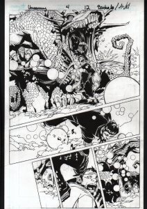 UNCANNY X-MEN #4-ORIGINAL ART-PG 12-CHRIS BACHALO-MARVEL