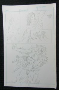 SUPERMAN vs DOOMSDAY Try-Out Pencil Page by Unknown 11x17 FVF 7.0