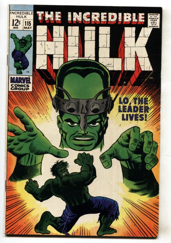 Incredible Hulk #115 1969- Marvel Comics- Leader-comic book VG
