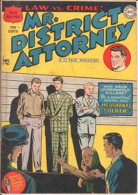 MISTER DISTRICT ATTORNEY (1948-1959) 4 G-VG KIRBY COMICS BOOK