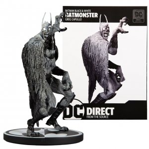 DC Direct Batman Black & White Batmonster Statue Based on Art By Greg Capullo