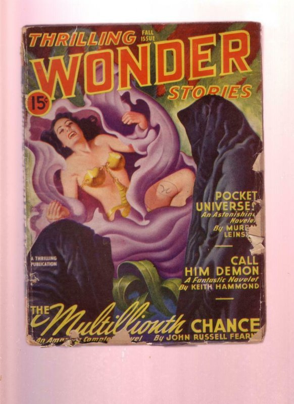 THRILLING WONDER STORIES-FALL 1946-PULP-BERGEY-KUTTNER G/VG