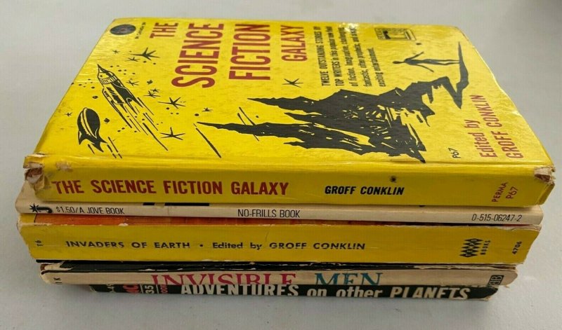 SciFi Anthologies lot all 5 different books (years vary) 