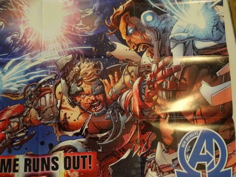 AVENGERS TIME RUNS OUT Promo Poster, 24 x 36, 2015, MARVEL, Unused 144
