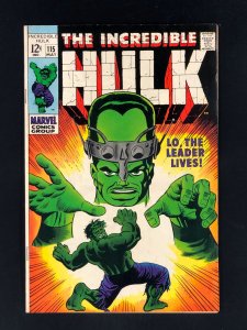 The Incredible Hulk #115 (1969) VF+ Cover art by Herb Trimpe