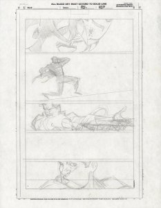 Iron Man & Spider-Man Pencil Page Prelim - C - Art by Joe Quesada