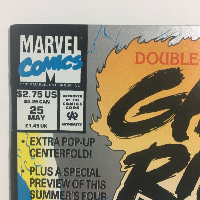 Ghost Rider #25 Midnight Sons Preview Blackout Appearance Pop-Up Centerfold 1992