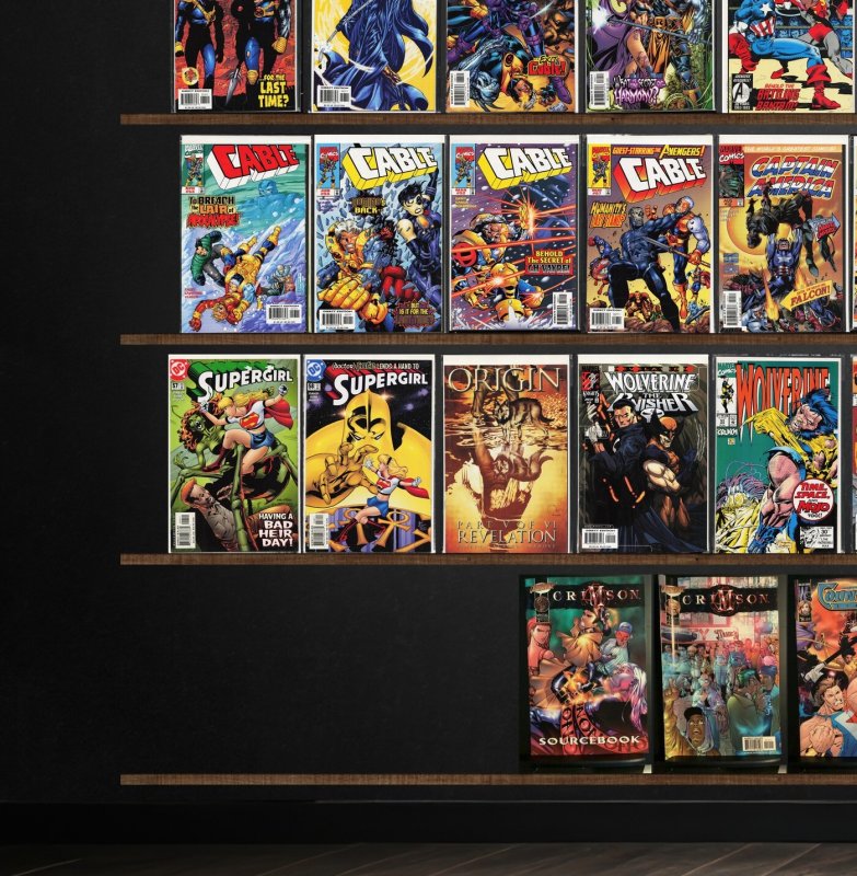 Huge Lot 130+ Comics with Cable, Captain America, Wolverine & More!