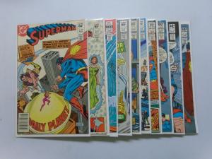 DC Superman 10 Diff # 360 - 374 Range 6.0 - 8.0 Avg 7.0 (1981-82)