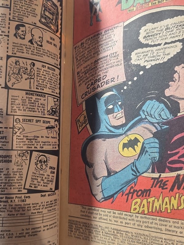 Detective Comics #370 (DC Comics December 1967) NEAL ADAMS ? In Description