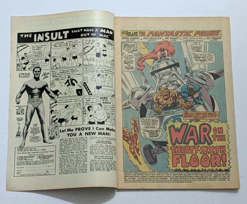 Fantastic Four #148 (Jul 1974, Marvel) G/VG 3.0 Frightful Four appearance